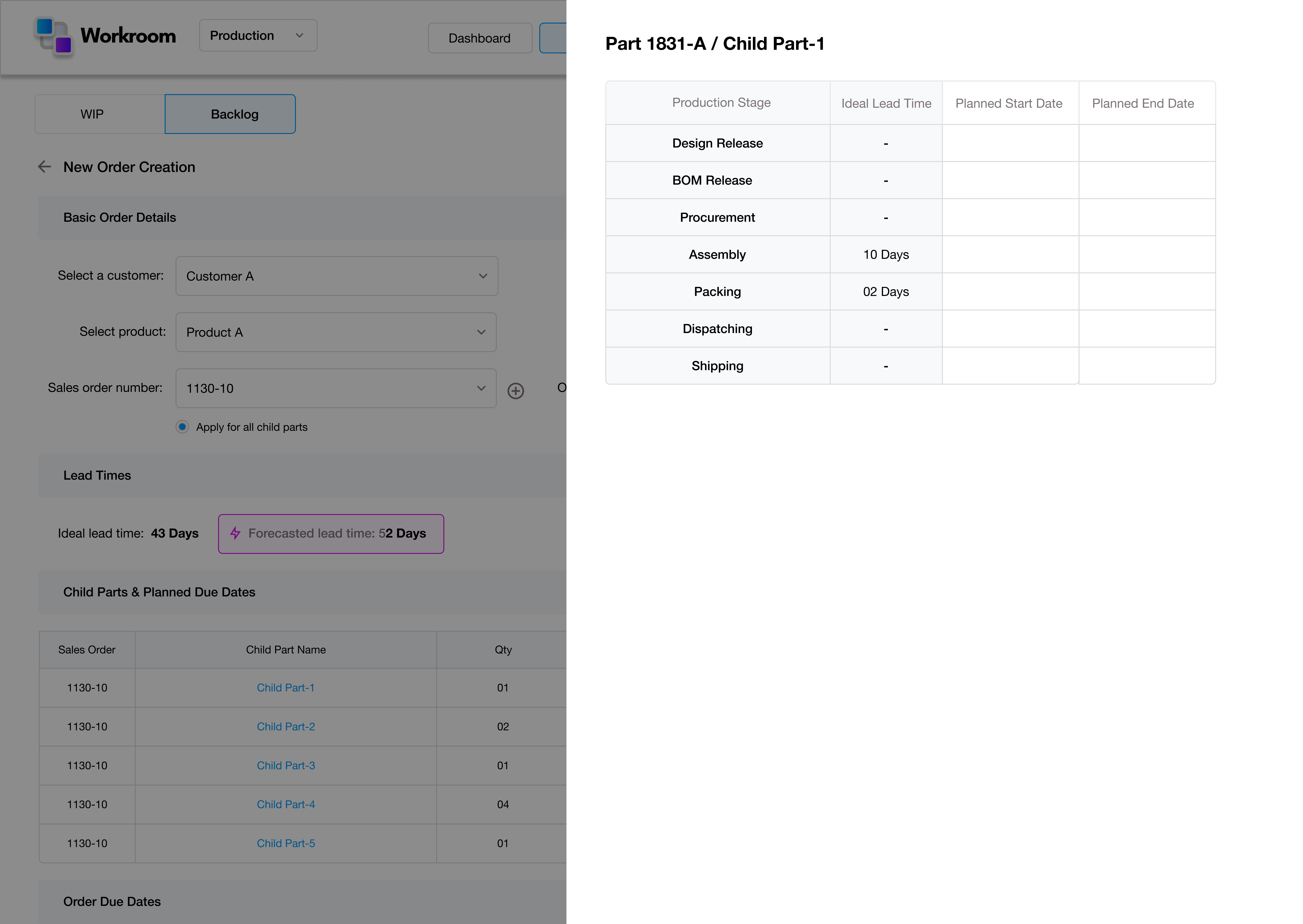 Workflow integration dashboard